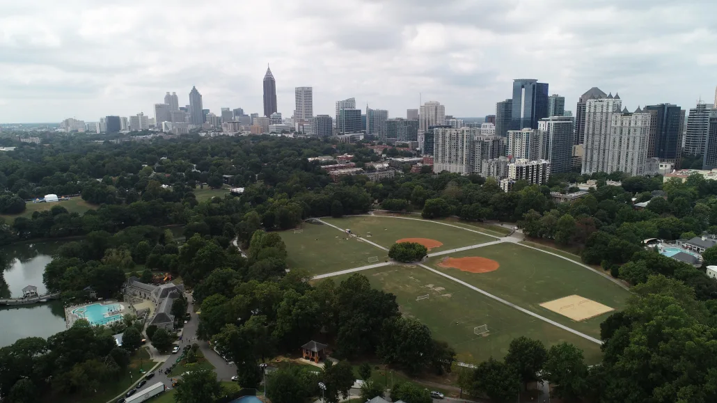 Aerial View Active Oval