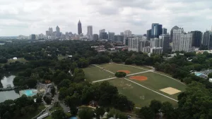 Aerial View Active Oval