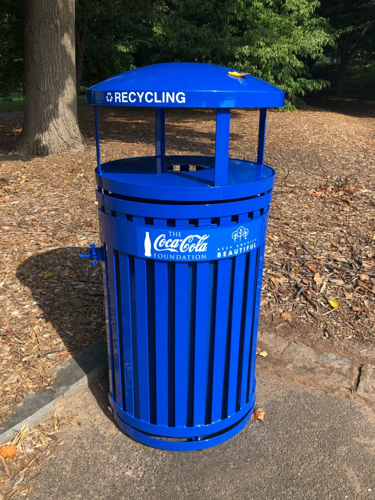 Piedmont Park Conservancy Receives 25 Recycling Bins from Keep America